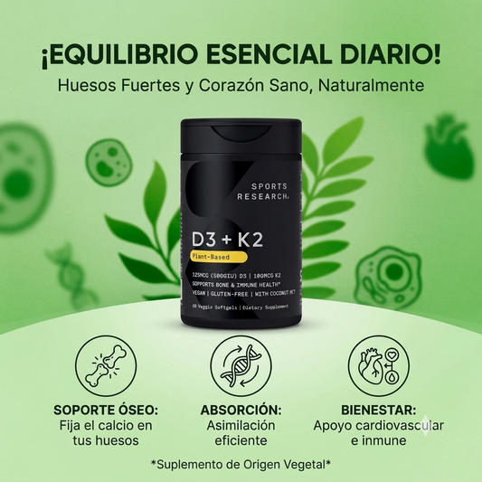 ✨Fórmula D3 + K2: Soporte esencial para tus huesos, corazón e inmunidad✨